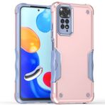 Dinglijia Moto Redmi Note 11 Pro Kılıf için Tasarlandı, Yan Kayma Çizgili Tasarım ve Düşme Test Edilmiş Kamera Kapağı Lens Koruması Moto Redmi Note 11 Pro YHJQ Pembe Altın için Shiled Telefon Kılıfı