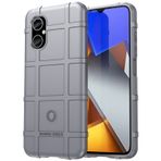 Dinglijia Redmi Poco M4 5G Kılıf, Askeri Sınıf Darbeye Dayanıklı Koruma, Düşme Test Edilmiş Kapak ve Kamera Lensi Koruması Redmi Poco M4 5G HD Gri için Şiled Telefon Kılıfı