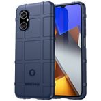 Dinglijia Redmi Poco M4 5G Kılıf, Askeri Sınıf Darbeye Dayanıklı Koruma, Düşme Test Edilmiş Kapak ve Kamera Lensi Koruması Redmi Poco M4 5G HD için Şillenmiş Telefon Kılıfı Mavi