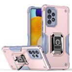 Dinglijia Samsung Galaxy A53 5G için Tasarlanmış Kılıf Döner Ayak, Düşme Test Edilmiş Kamera Kapağı Lens Koruması Samsung Galaxy A53 5G JQZH için Şiled Telefon Kılıfı Pembe Altın