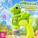 Dino Balon Tabancası – Eğlenceli Köpük Baloncuk Makinesi - Yeşil