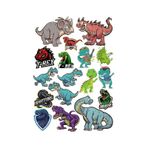 Dino Dinazro Sticker Set-1 9 Parça Telefon, Tablet, Defter, Laptop Sticker