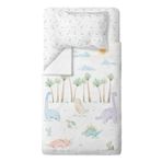 Dino%100 Organik Pamuk Tek Kişilik Çocuk Nevresim Takımı 120 x 200 cm