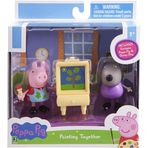 Dinossi Peppa Pig - Peppa & Danny Köpek Resim Yapıyor Figür Oyuncak Seti