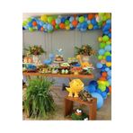 Dinozor Konsept Metalik Balonlar +Balon Zinciri Hediye