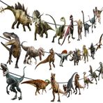 Dinozor parti afiş dinozor doğum günü partisi süslemeleri 3 adet dinozor dünya partisi kesme afiş T-Rex asılı dekorasyon Dino temalı bebek duş malzemeleri
