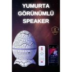 Dinozor Speaker Renk Değiştirme Projeksiyon Modu Bluetooth Hoparlör Gece Lambası P122200s9687