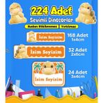 Dinozor Temalı Okul Kreş Kişiye Özel Isim Etiket Seti - Model 467