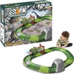 Dinozor Trucks 96 Parça Raylı Pist - Raylı Araç Oyuncak - Tren Oyuncak - Renkli Araç Yolu - Dino Tru