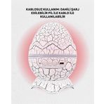 Dinozor Yumurtası Tasarımlı Projektörlü Gece Lambası