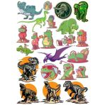 Dinozorlar Sticker Set 1 20 Parça Telefon, Tablet, Defter, Laptop Sticker