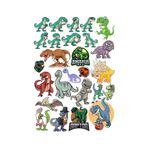 Dinozorlar Sticker Set 20 Parça Telefon, Tablet, Defter, Laptop Sticker