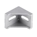 Dioche 5 Adet Alüminyum alaşımlı L şekli Köşebent sağ Köşeli Mesnet bağlantı elemanı 40x40mm Oval Montaj Delikleri Ile Kapılar, Pencereler, Mobilya