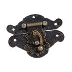 Dioche Ahşap Mücevher Kutusu Için Retro Vintage Dekoratif Kilitleme Plakası - Çinko Alaşımlı Malzeme - 5 Boyut Mevcuttur - Vintage Ahşap Kutu, Alet Kutusu Ile Uyumlu (E 66 * 54mm)