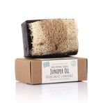 Dionesse%100 Doğal Kabak Lifli Ardıç Katranı Sabunu 130 gr - Kaşıntı, Akne, Mantar ve Egzama Karşıtı, Peeling Etkili Cilt ve Banyo Sabunu