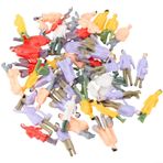 Diorama Essentials 50 Gerçekçi Minyatür Kişi Paketi HO Gauge Modeli Trenlerde ve Düzenlerde Kullanım İçin İdeal (50 Adet)
