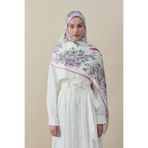 diorel Flora Luxe Vual İpek Şal Pembe