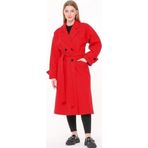 Dip Moda kadın kaşe kaban DPPLTN01 - Bordo