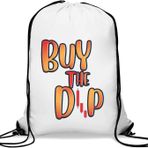 Dip Stock Trader Kabarcık Yazı Tipi Sanat Spor Çuval Rahat İpli Çanta Beyaz Satın, beyaz, One Size