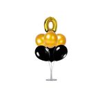 Dipak Gold/Siyah Renk 0 Yaş Balon 1 Adet Balon Standı