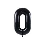 Dipak Siyah Renk 40 Inç 100 Cm 0 Rakam Folyo Balon