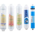Diperla Jaco Kapalı Kasalara Uyumlu 12 Inch Su Arıtma Cihazı Jaco Inline Filtre Seti - 5' Li Set - Beyaz - Beyaz