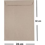 Diplomat 100 Adet Silikonlu 90 gr 24X32 cm Torba Zarf Kraft