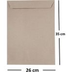 Diplomat 200 Adet Silikonlu 90 gr 26X35 cm Torba Zarf Kraft