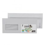 Diplomat Zarf Pencereli 10.5x24 Cm Beyaz 90 Gr Silikonlu 25li 1 Paket Artlantis 105*240 Mm Para Zarfı Beyaz 25 Li 1 Paket
