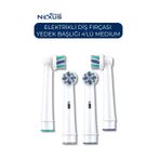 Direct NEXUS Elektrikli Diş Fırçası Yedek Başlığı 4’lü Oral B Uyumlu Medium