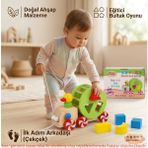 Direkstoktan Eğitici Ahşap Bultak Ördek Çekçek Araba - Geometrik Şekil Yerleştirme ve Yürüme Arkadaşı Oyuncak / Wooden Toys Wisdom Duck Pull Car