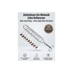 direkstoktan Jiulianhuan Çin Mekanik Zeka Bulmacası - Nine Linked Rings - Dokuz Bağlı Halka Akıl Oyunu
