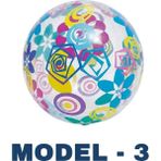 Direkstoktan 🌟 Şeffaf Desenli Plaj ve Deniz Topu Seti (61 Cm) - Yazın Eğlencesi! 🌟61 cm Designer Beach Ball Bestway 31001 - MODEL 3