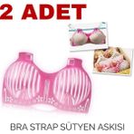 Direkstoktan Sunday Bra Strap Sütyen Koruyucu Askı ve Kurutma Aparatı / Gardolabı Sütyen Askısı / 2 Adet - Pembe