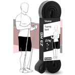 Direnç Bandı Kas Geliştirme Lastiği Fitness Pilates Cross Training Bant Yoga Push Up Barfiks Bandı (25 KG (SİYAH))