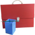 Dirilim Plastik Resim Çantası ve Proje Çantası 25X35CM Ilkokul Resim Çantası - Kırmızı