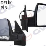Dış Dikiz Aynası Sağ Doblo 11 Elektrikli Sinyalli Astarlı Tek Cam Sensörlü Konveks 8 Fiş Vm-668ehpsr