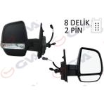 Dış Dikiz Aynası Sağ Doblo 11 Opel Combo 12 18 Mekanik Sinyalli Çift Cam Konveks Vm-669R