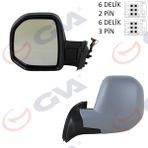 Dış Dikiz Aynası Sol Berlıngo-partner 08 Elektrikli Isıtmalı Astarlı Konveks Vm-6118ehpl