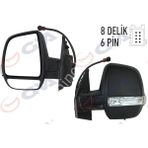 DIŞ DİKİZ AYNASI SOL DOBLO 11 ELEKTRİKLİ ISITMALI SİNYALLİ ÇİFT CAM KONVEKS 6 FİŞ VM 669EHPL