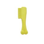 Diş Kaşıyıcı Kauçuk Tarak Şekilli Köpek Oyuncak 14 Cm Sarı