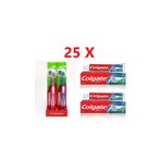 Diş Macunu Üçlü Etki 50 Ml X 25 + Colgate Diş Fırçası Premier Clean X 25 985641235461