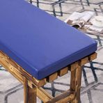 Dış mekan bank minderi, su geçirmez, poliüretan deri, salıncak sandalye, koltuk minderi, bahçe, veranda, çıkarılabilir kalın minderler, 2 3 kişilik bank, 100 x 35 cm, beyaz
