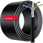 Dış Mekan Cat6 Kablo 50M AWG23 Bakır Tel Double Layer - 50 m