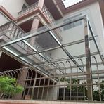 Dış Mekan Giriş Tentesi | Bahçe Kanopisi için Polikarbonat Çatı Sayfası | Çoklu Hava Koşullarına Dayanıklı Kaplama (1 x 15 m)