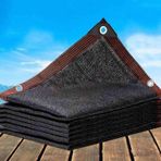 Dış mekan gölgelik yelken, %90 UV koruması, bahçe gölgeliği, siyah gölgelik bezi, bitkiler için, çiçekler ve teraslar için, dayanıklı file branda, 5 x 8 m, sera ve dış mekan kullanımı için
