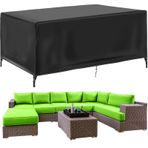 Dış Mekan Hava Koşullarına Dayanıklı Siyah Rattan Mobilya Örtüsü, Bahçe Mobilyaları Setleri için Anti UV Çok Boyutlu Masa Örtüsü (70 x 70 x 70 cm) Masa ve Sandalyeleri Elementlerden Korur