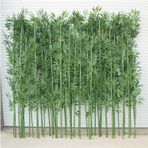 Dış mekan için bambu paravan, büyük yapay bambu bitkileri, ağaçlar, 91,4 cm, 122,9 cm, 183,9 cm, 193,9 cm yüksekliğinde, yapraklı yapay bambu bitkisi (40'lı paket, 1,8 m/5,9 fit