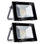 Dış Mekan Işıkları Güvenlik Işıkları 30W Dış Mekan Projektörü Süper Parlak 2400Lm Led Duvar Ip65 Su Geçirmez Bahçe Aydınlatma Armatürleri Arka Bahçe İçin Mükemmel (30W 2 Adet)