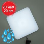 Dış Mekan Kare Sıva Üstü 20W Led Panel Armatür Trafolu Beyaz